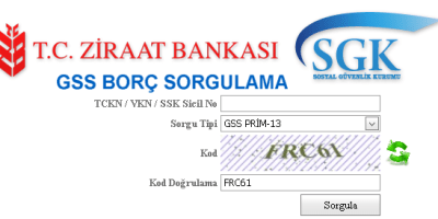 gss borcu nereye odenir